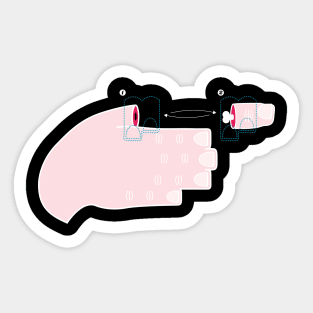 Thumb Trick - Dark Sticker